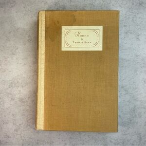Hanna Thomas Beer 1929 HC Alfred A Knopf Vintage Novel Book